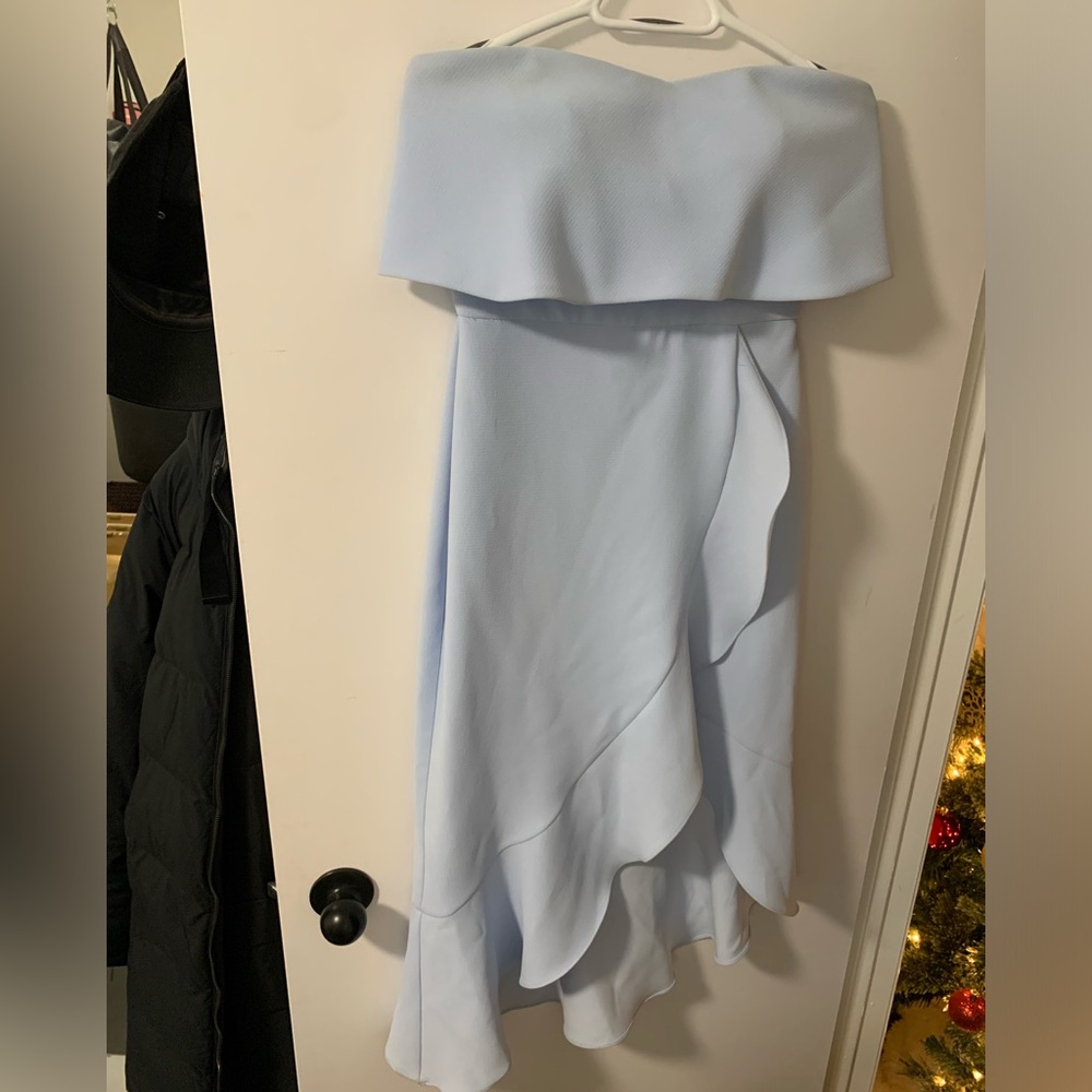 Xscape Pale Blue Dress
